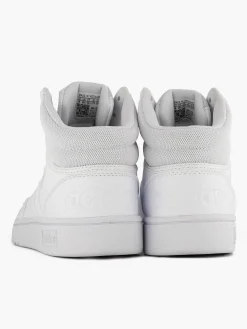 adidas Witte Hoops 3.0 Mid-Heren Sneakers