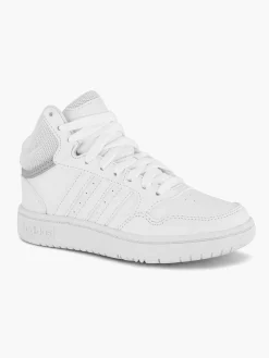 adidas Witte Hoops Mid 3.0 K-Kinderen Jongensschoenen