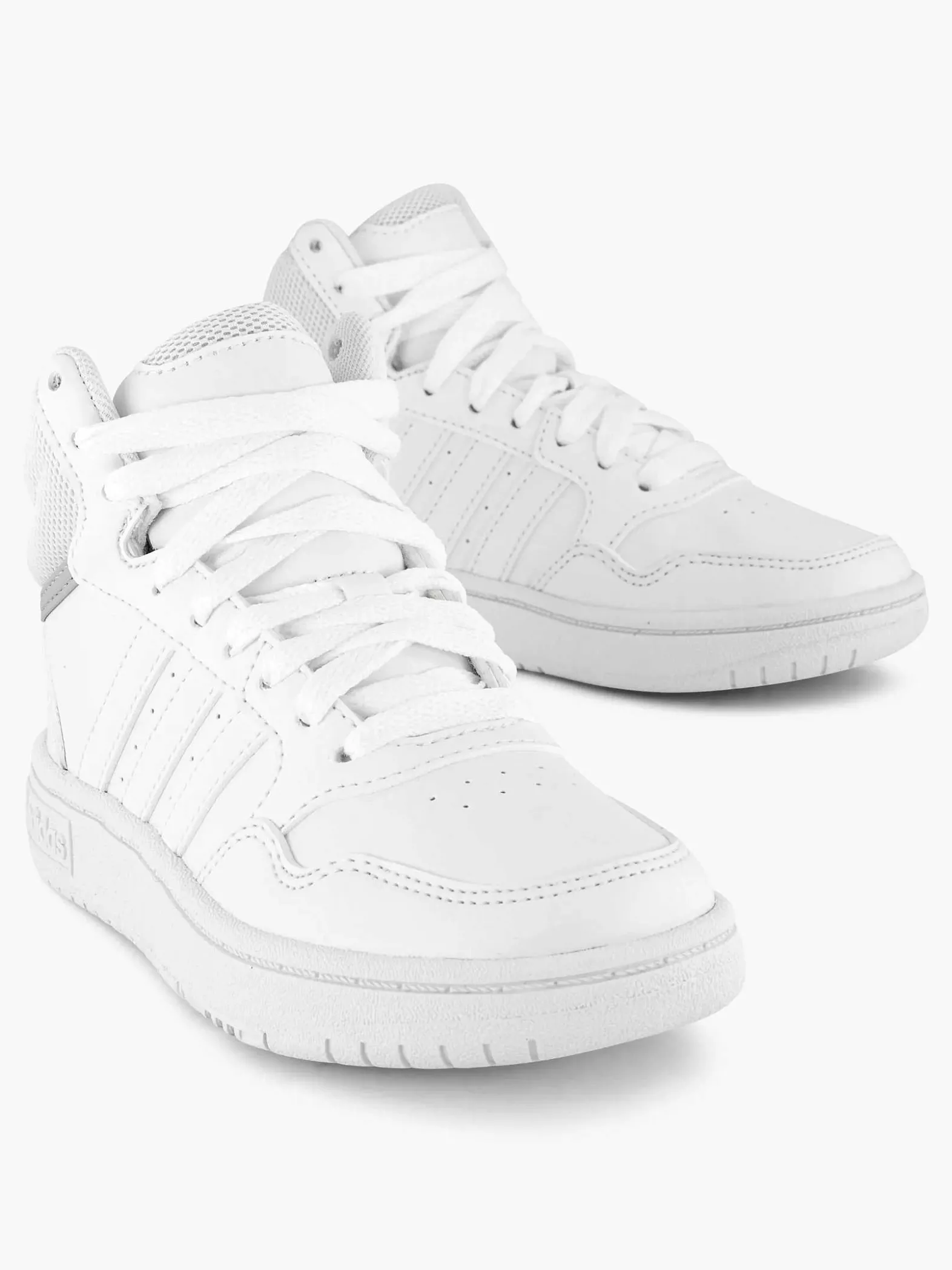 adidas Witte Hoops Mid 3.0 K-Kinderen Jongensschoenen