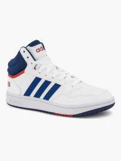 adidas Witte Hoops Mid 3.0 K-Kinderen Jongensschoenen