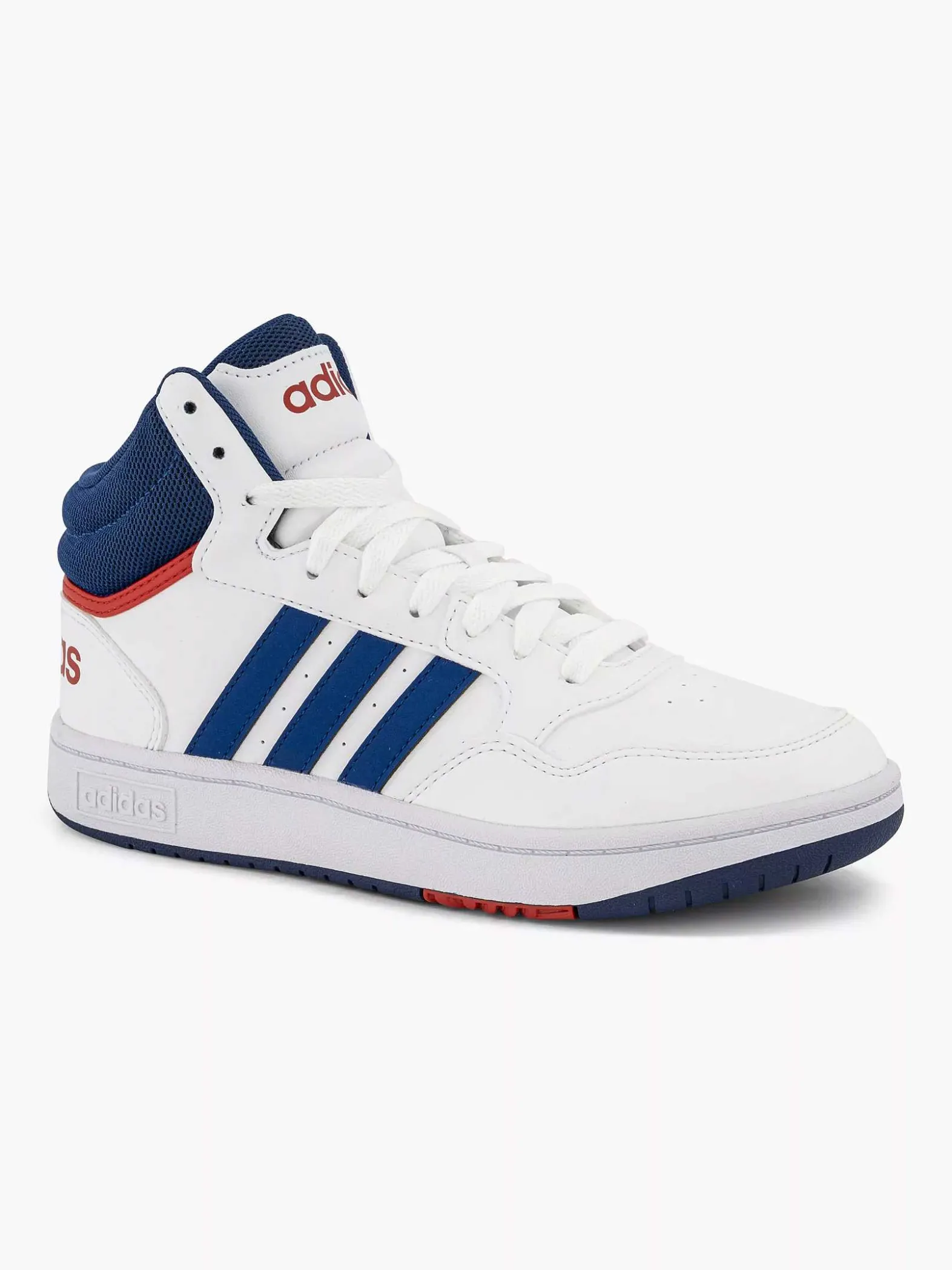 adidas Witte Hoops Mid 3.0 K-Kinderen Jongensschoenen
