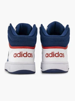 adidas Witte Hoops Mid 3.0 K-Kinderen Jongensschoenen