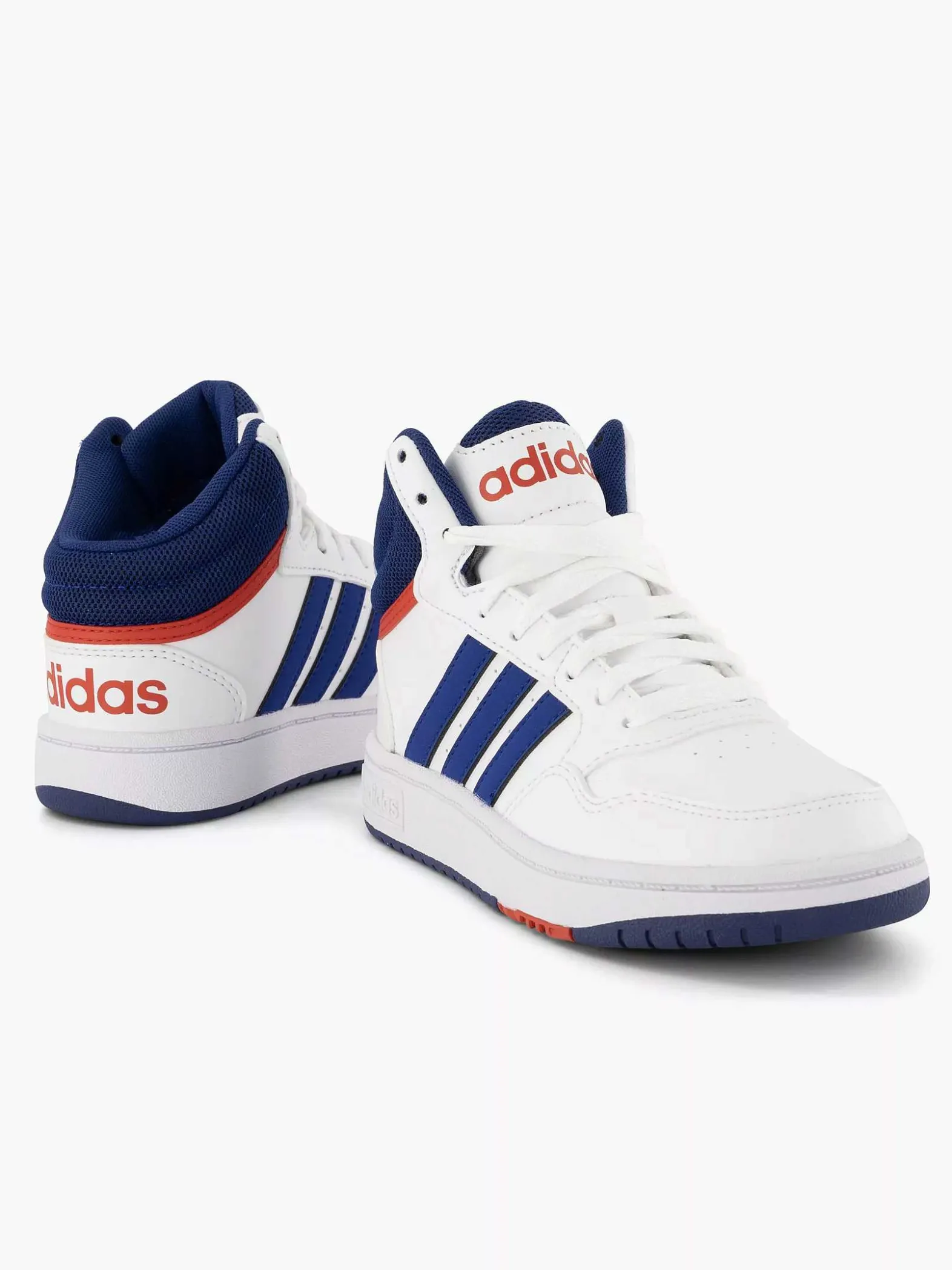 adidas Witte Hoops Mid 3.0 K-Kinderen Jongensschoenen