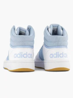 adidas Witte Hoops 3.0 Mid W-Dames Sneakers