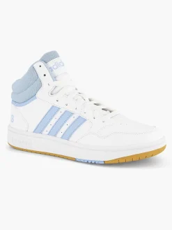 adidas Witte Hoops 3.0 Mid W-Dames Sneakers
