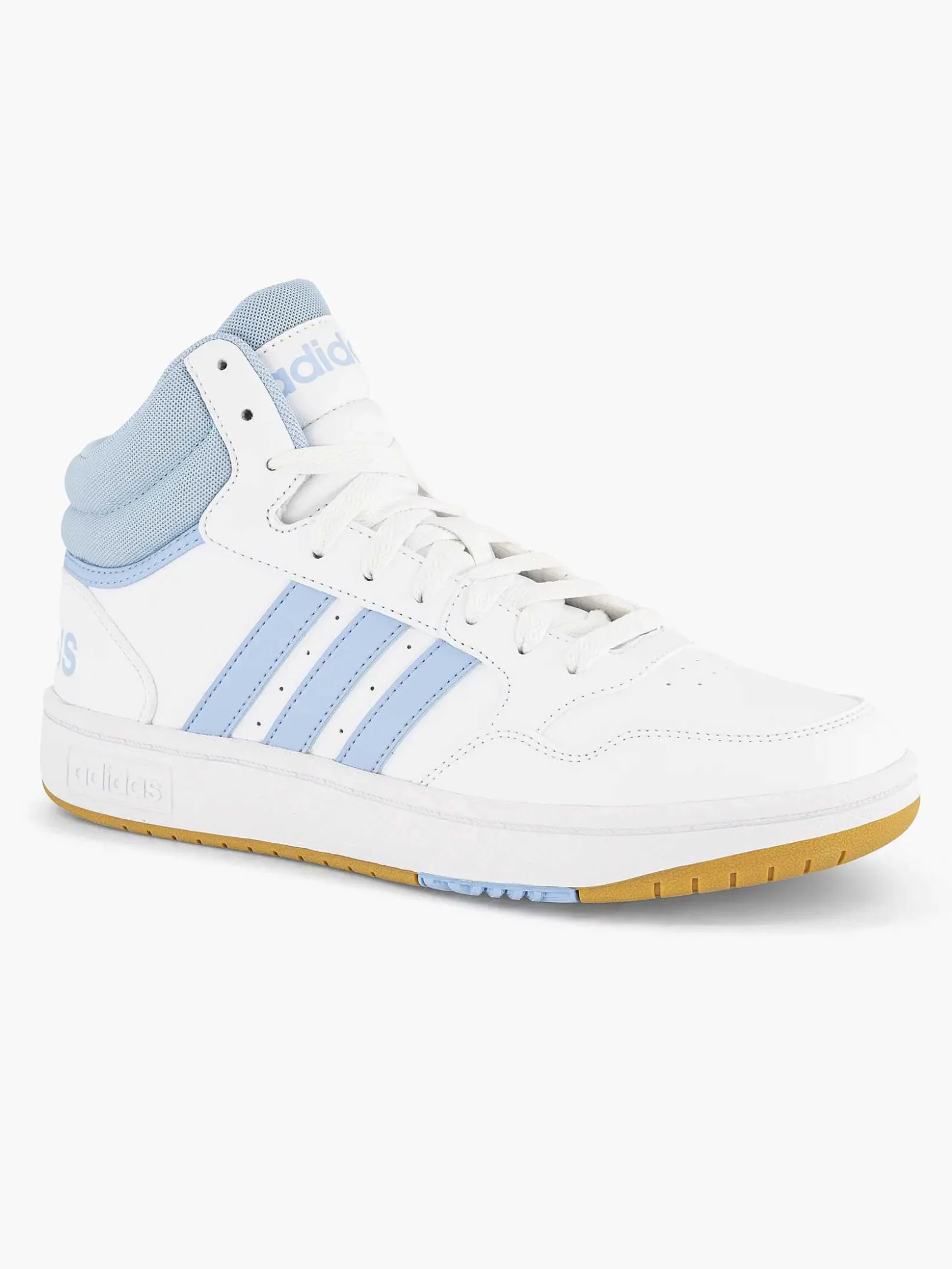adidas Witte Hoops 3.0 Mid W-Dames Sneakers