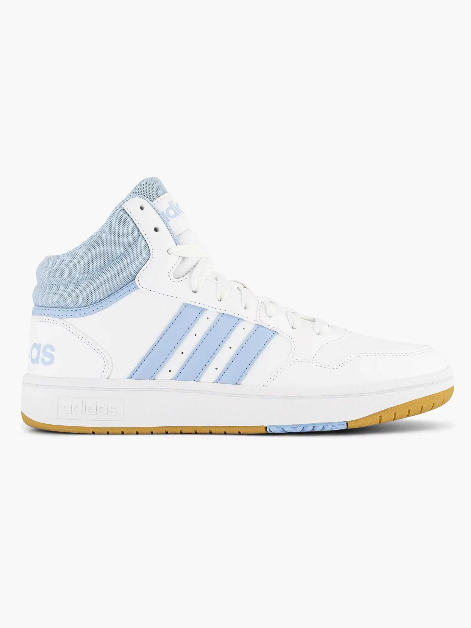 adidas Witte Hoops 3.0 Mid W-Dames Sneakers
