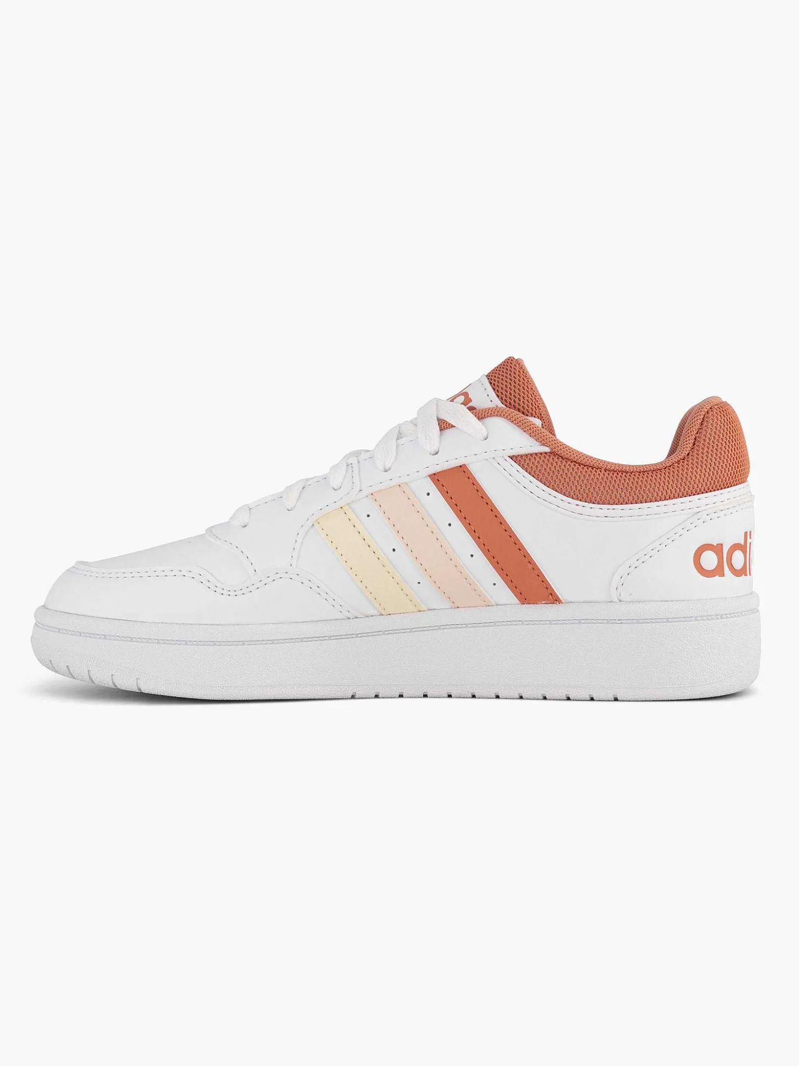 adidas Witte Hoops 3.0 W-Dames Sneakers