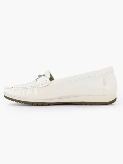 Easy Street Witte Instapper Sierketting-Dames Comfort Schoenen