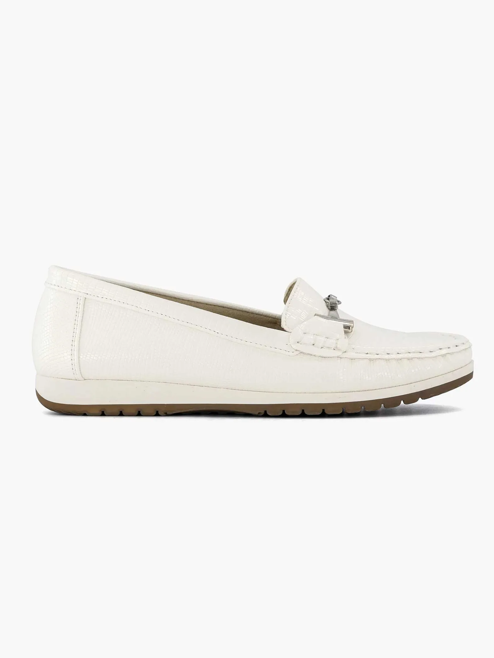 Easy Street Witte Instapper Sierketting-Dames Comfort Schoenen