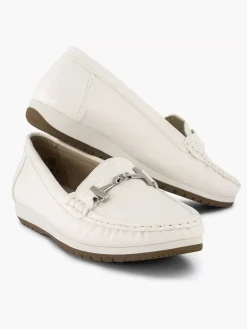 Easy Street Witte Instapper Sierketting-Dames Comfort Schoenen