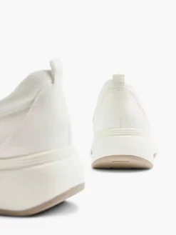 Medicus Witte Leren Comfort Instapper-Dames Comfort Schoenen