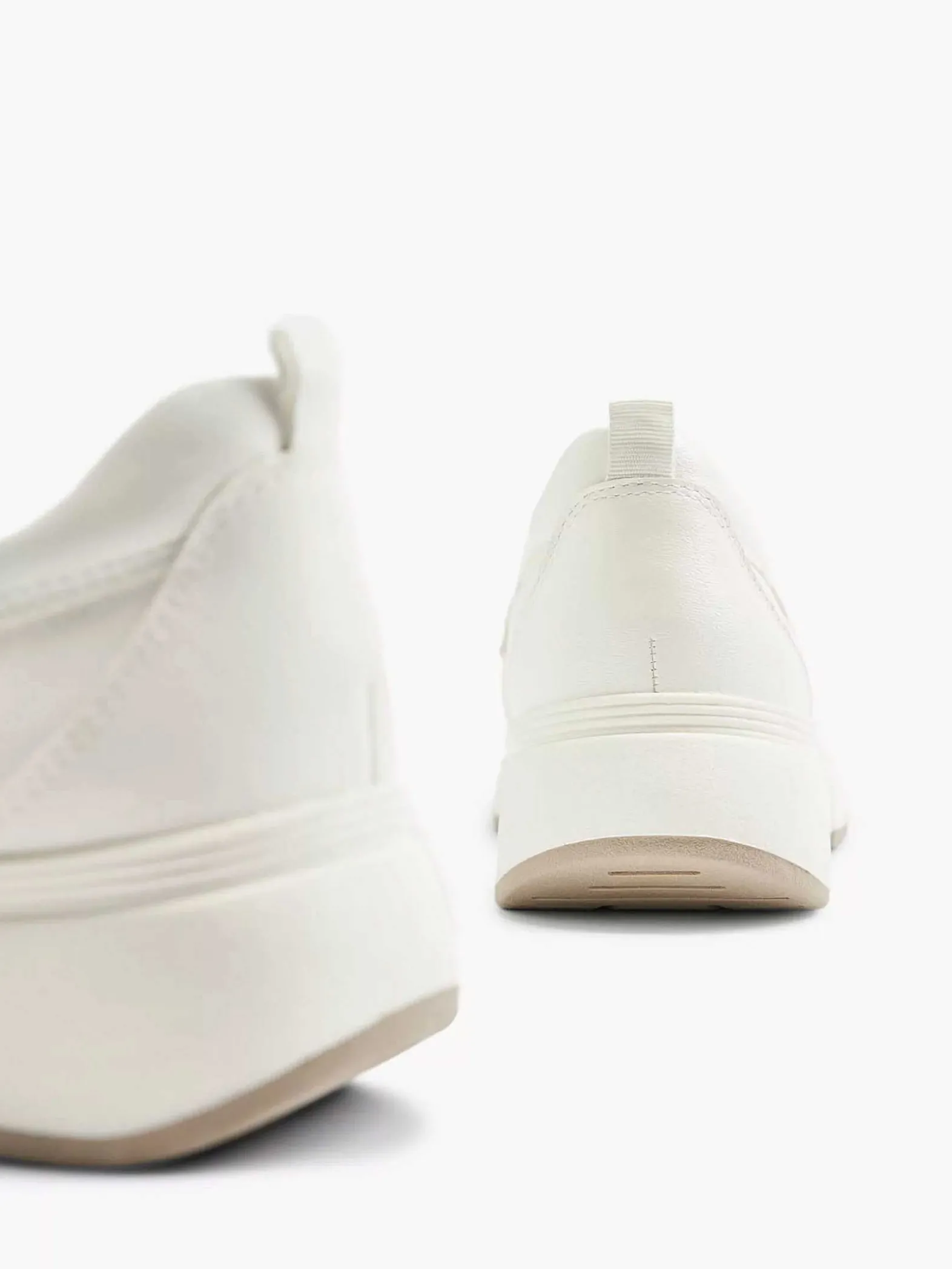 Medicus Witte Leren Comfort Instapper-Dames Comfort Schoenen