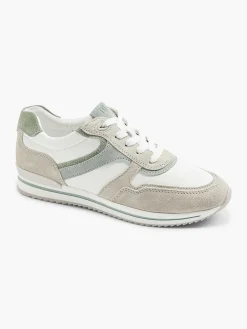 Medicus Witte Leren Comfort Sneaker-Dames Comfort Schoenen