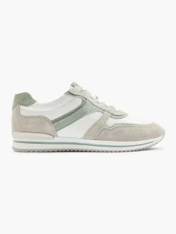 Medicus Witte Leren Comfort Sneaker-Dames Comfort Schoenen