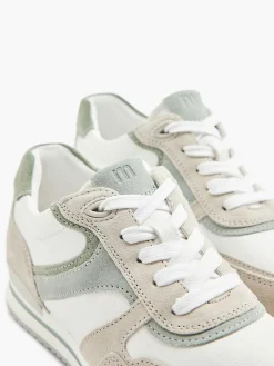 Medicus Witte Leren Comfort Sneaker-Dames Comfort Schoenen