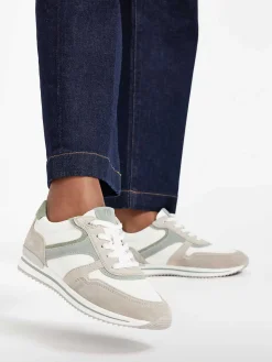 Medicus Witte Leren Comfort Sneaker-Dames Comfort Schoenen