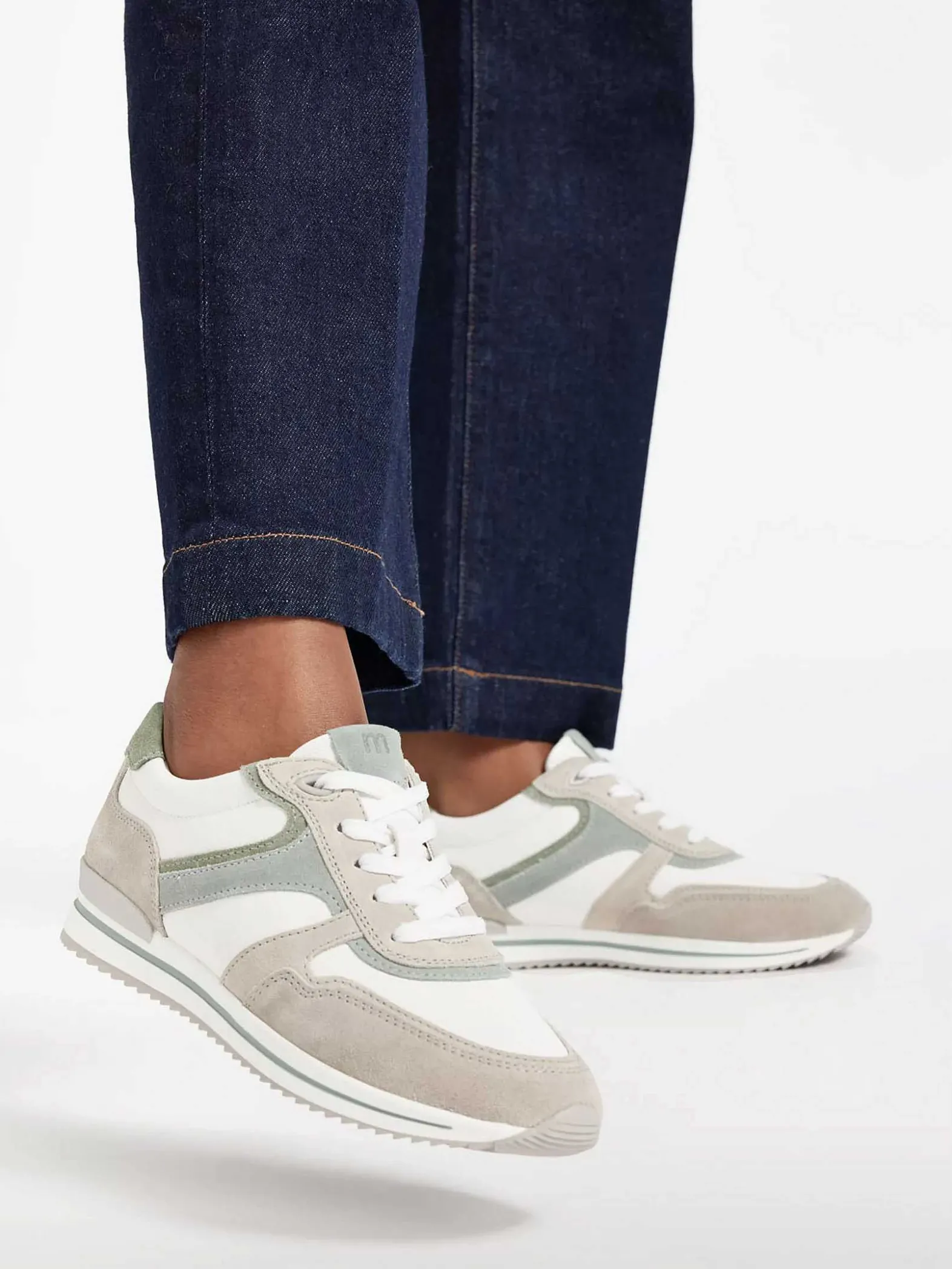 Medicus Witte Leren Comfort Sneaker-Dames Comfort Schoenen