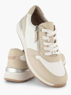 Medicus Witte Leren Comfort Sneaker-Dames Comfort Schoenen