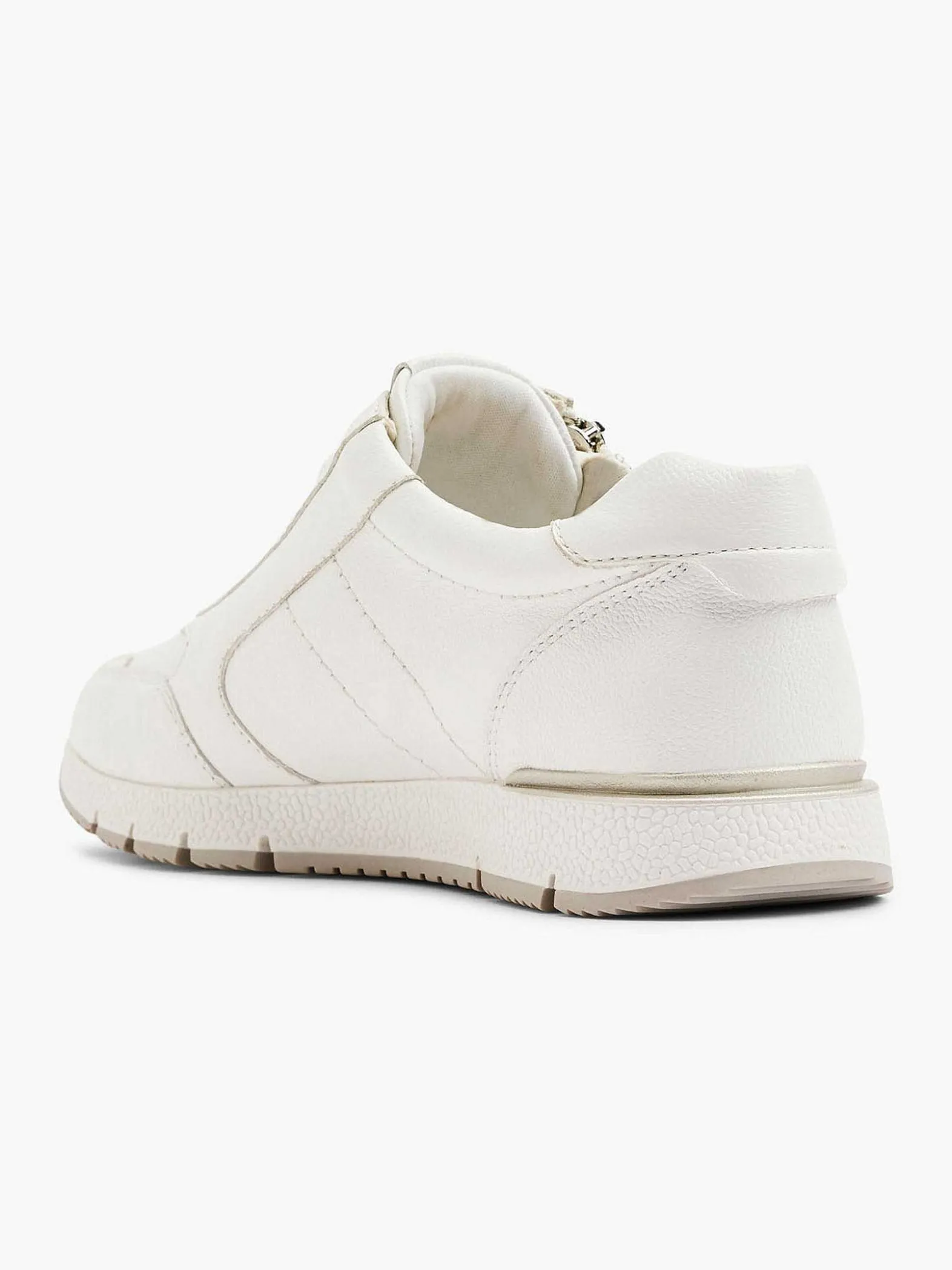 Medicus Witte Leren Comfort Sneaker-Dames Comfort Schoenen