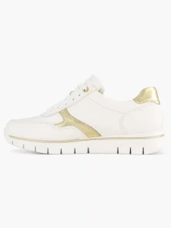Medicus Witte Leren Comfort Sneaker-Dames Sneakers
