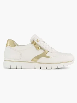 Medicus Witte Leren Comfort Sneaker-Dames Sneakers