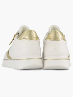 Medicus Witte Leren Comfort Sneaker-Dames Sneakers