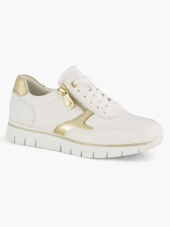 Medicus Witte Leren Comfort Sneaker-Dames Sneakers