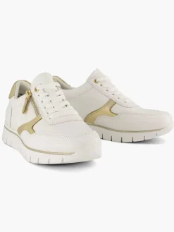 Medicus Witte Leren Comfort Sneaker-Dames Sneakers