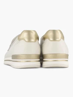 Medicus Witte Leren Instapper-Dames Comfort Schoenen