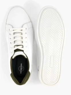 Memphis One Witte Leren Sneaker-Heren Sneakers