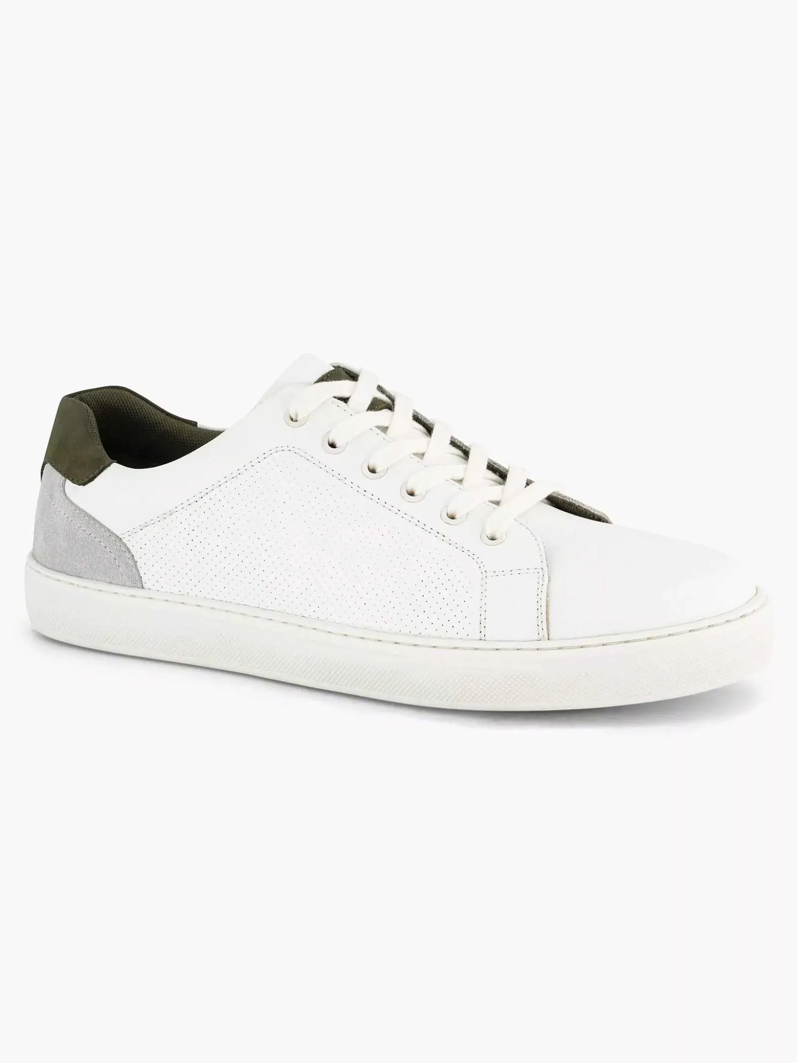 Memphis One Witte Leren Sneaker-Heren Sneakers