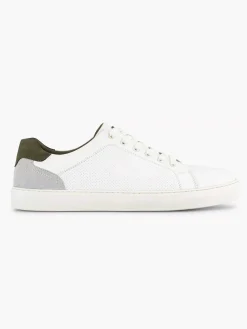 Memphis One Witte Leren Sneaker-Heren Sneakers