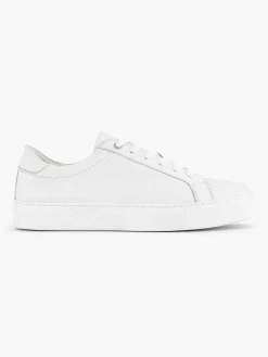 Oxmox Witte Leren Sneaker-Heren Sneakers