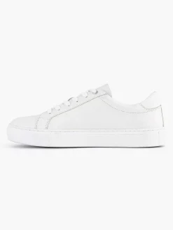 Oxmox Witte Leren Sneaker-Heren Sneakers