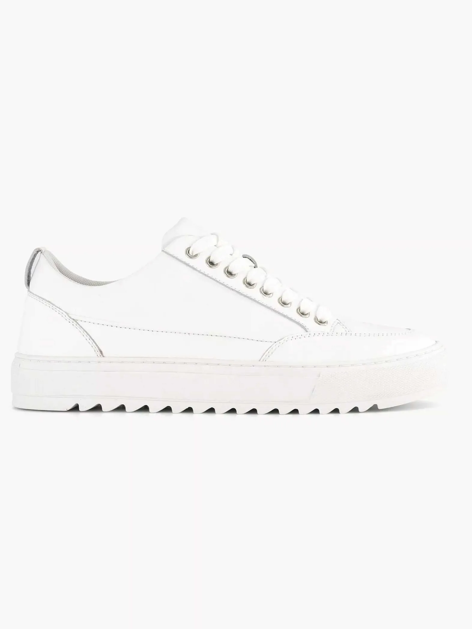 Oxmox Witte Leren Sneaker-Heren Sneakers