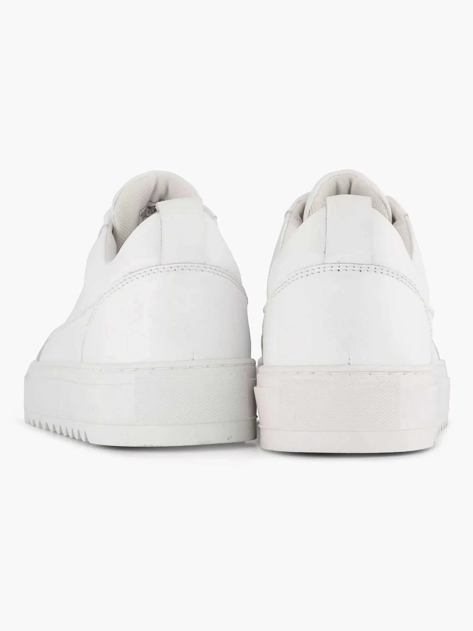 Oxmox Witte Leren Sneaker-Heren Sneakers