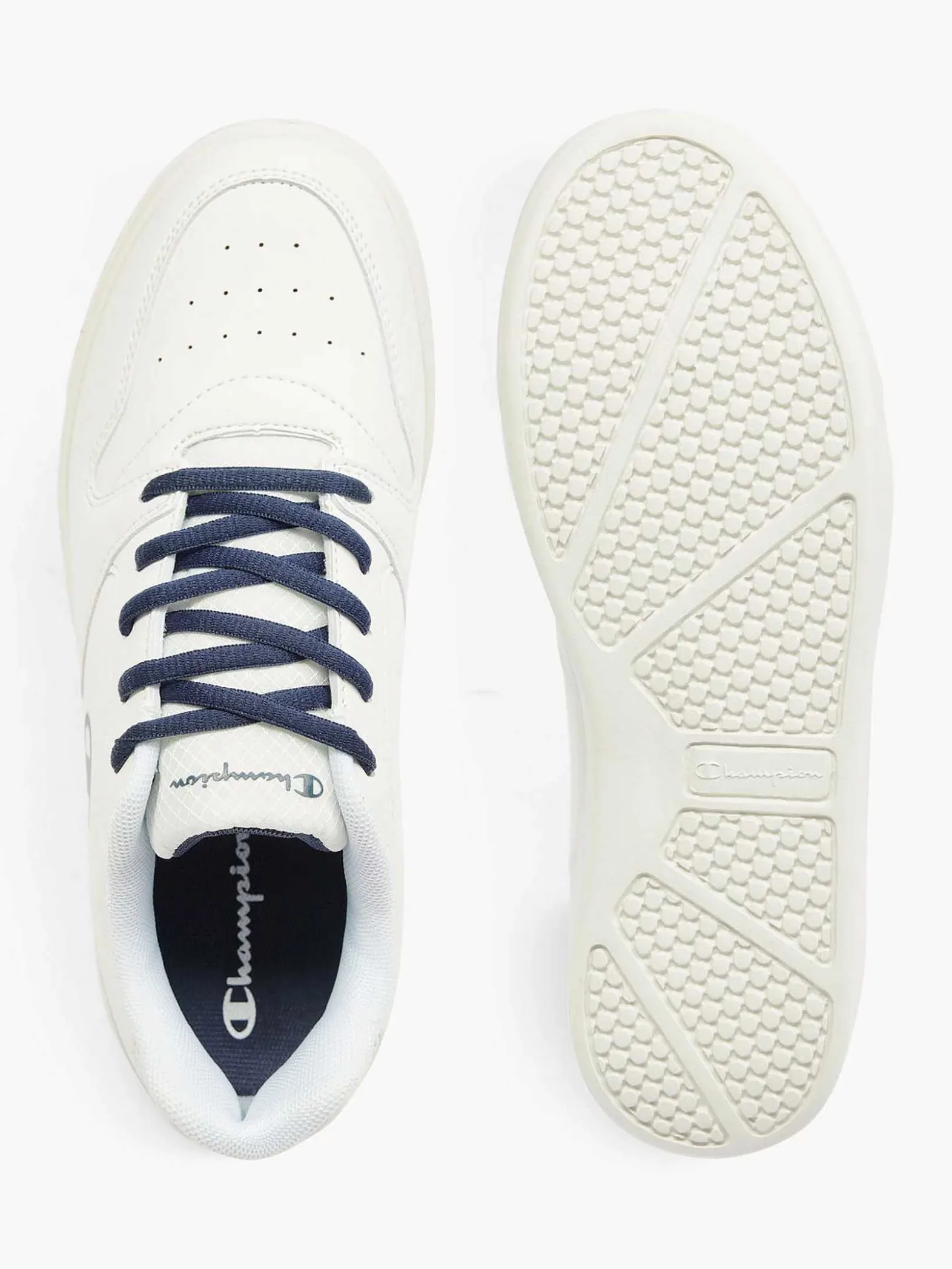 Champion Witte Low Cut Shoe Deuce B Ps-Kinderen Jongensschoenen