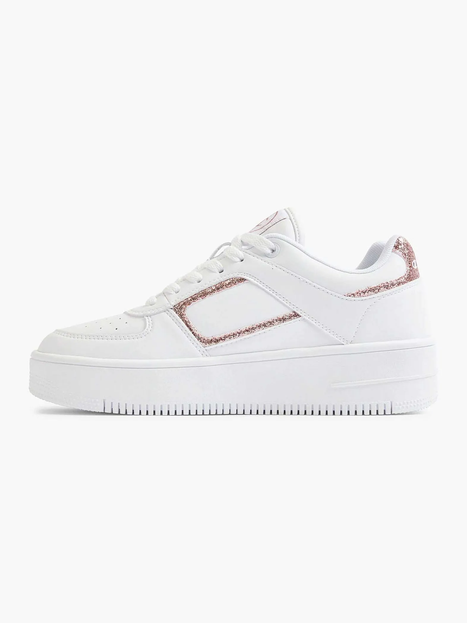 Champion Witte Low Cut Shoe Foul Platform-Dames Sneakers