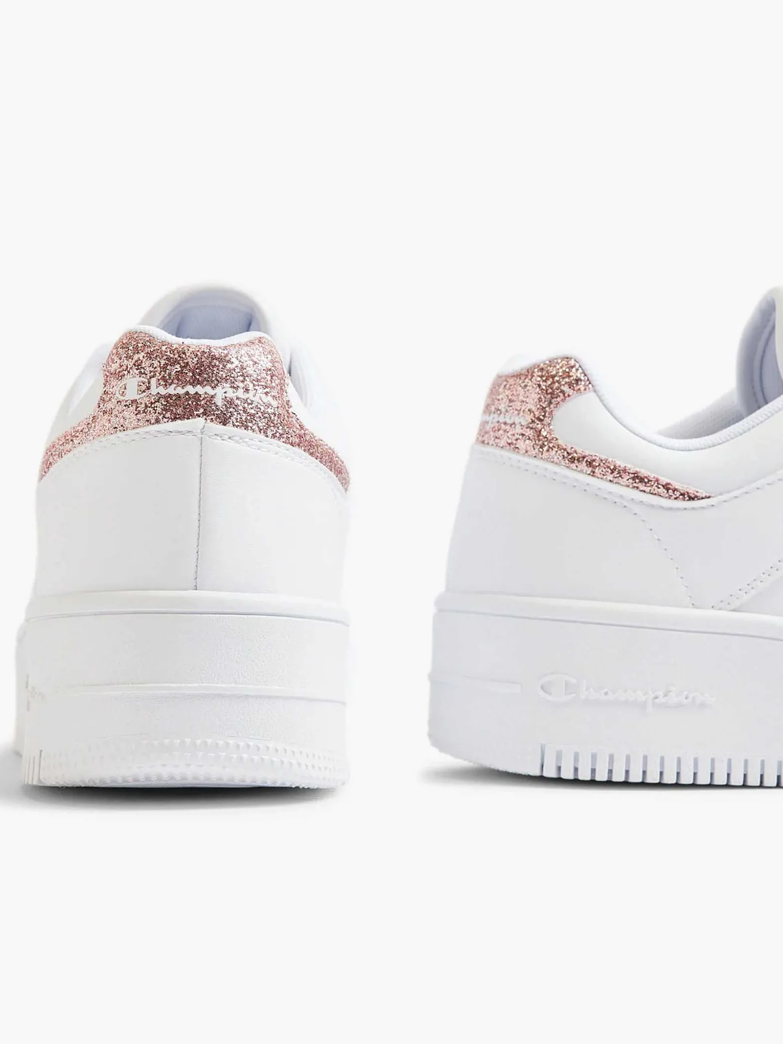 Champion Witte Low Cut Shoe Foul Platform-Dames Sneakers