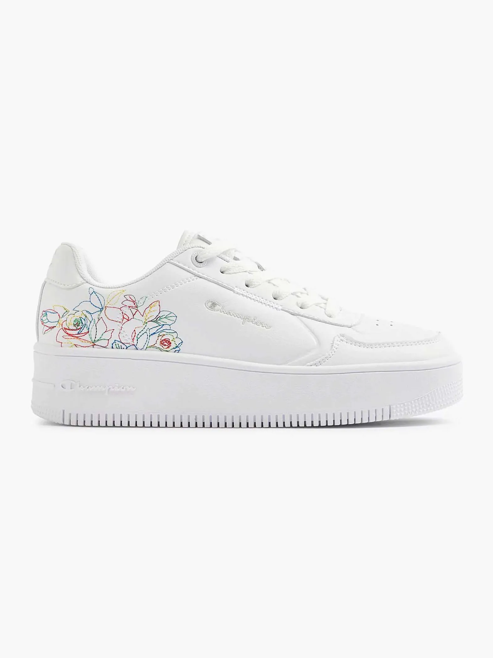 Champion Witte Low Cut Shoe Rebound Platform-Dames Sneakers