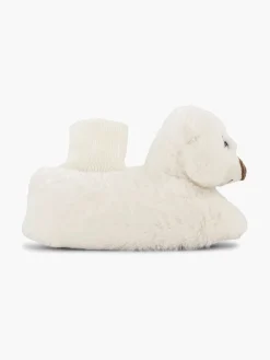 Cupcake Couture Witte Pantoffel Beer-Kinderen Jongensschoenen