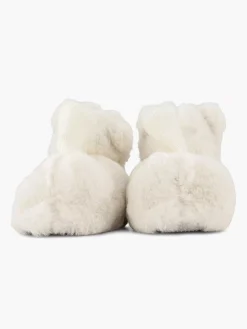 Cupcake Couture Witte Pantoffel Beer-Kinderen Jongensschoenen