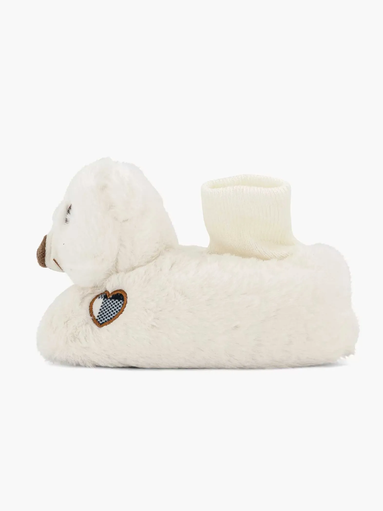 Cupcake Couture Witte Pantoffel Beer-Kinderen Jongensschoenen