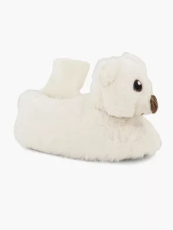 Cupcake Couture Witte Pantoffel Beer-Kinderen Jongensschoenen