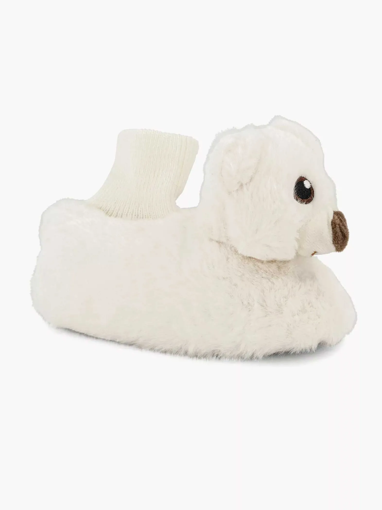 Cupcake Couture Witte Pantoffel Beer-Kinderen Jongensschoenen