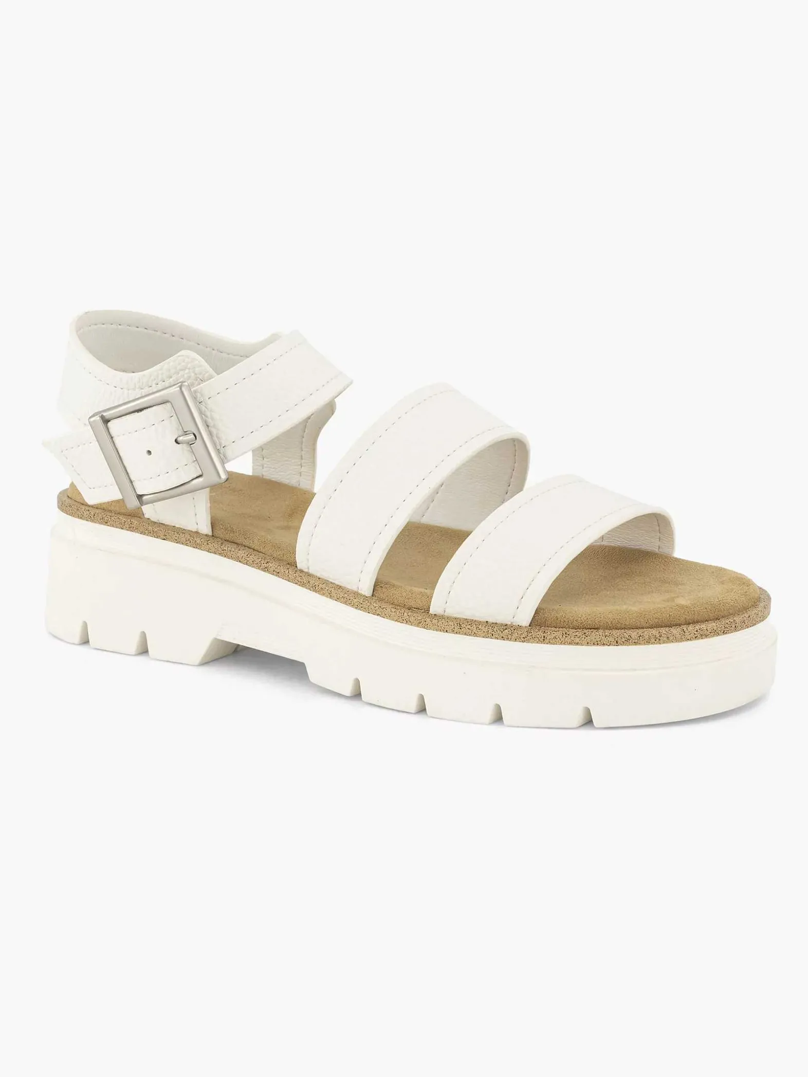 Oxmox Witte Platform Sandaal-Dames Sandalen