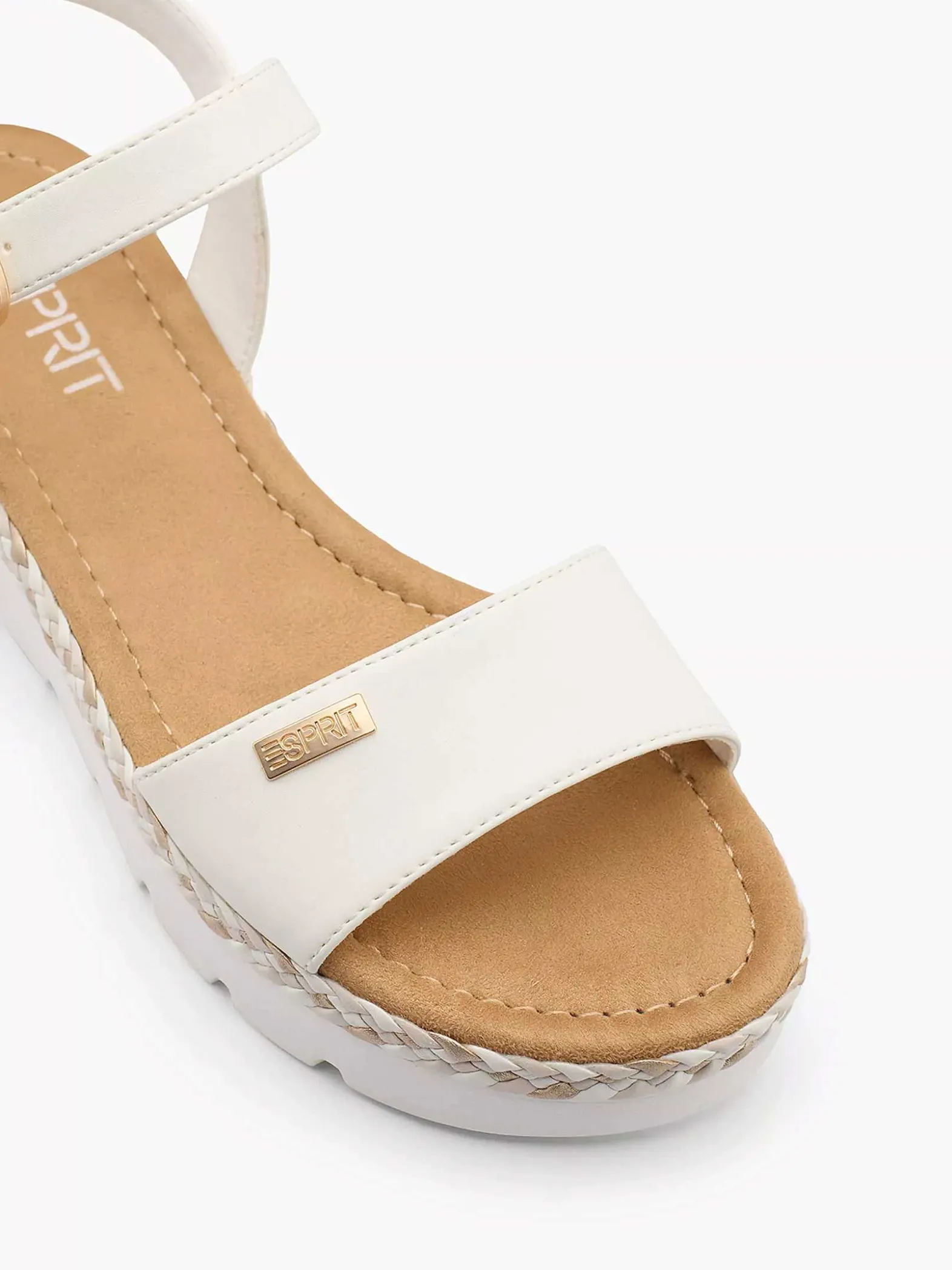 Esprit Witte Platform Sandaal-Dames Sandalen