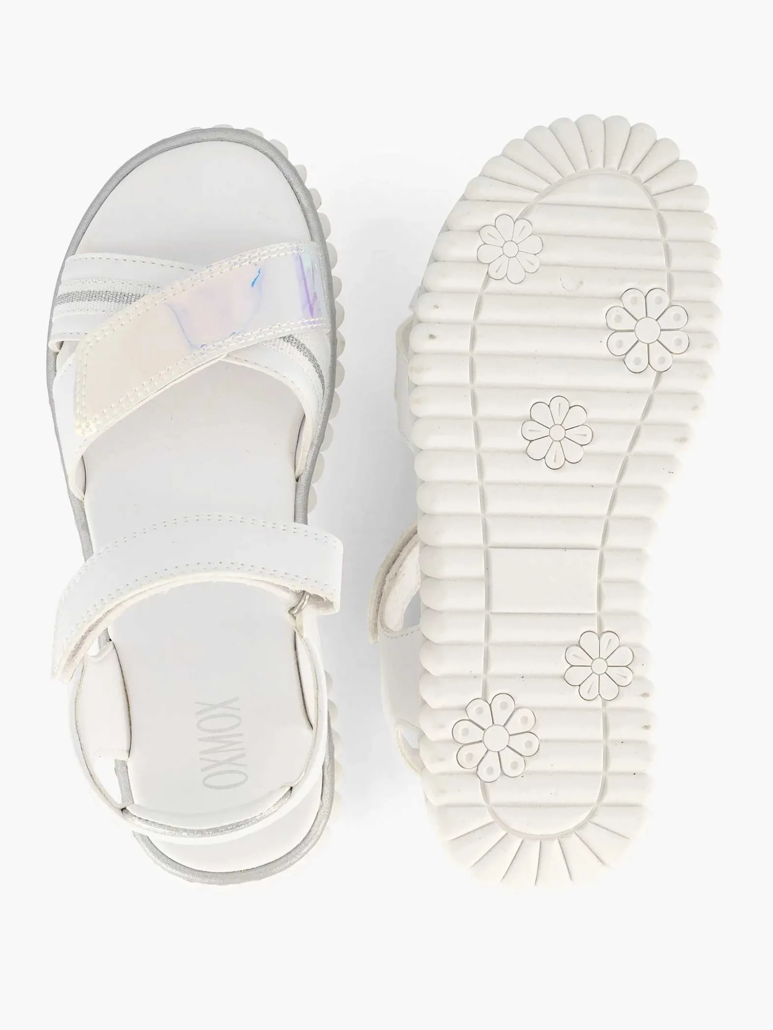 Oxmox Witte Platform Sandaal-Kinderen Jongensschoenen