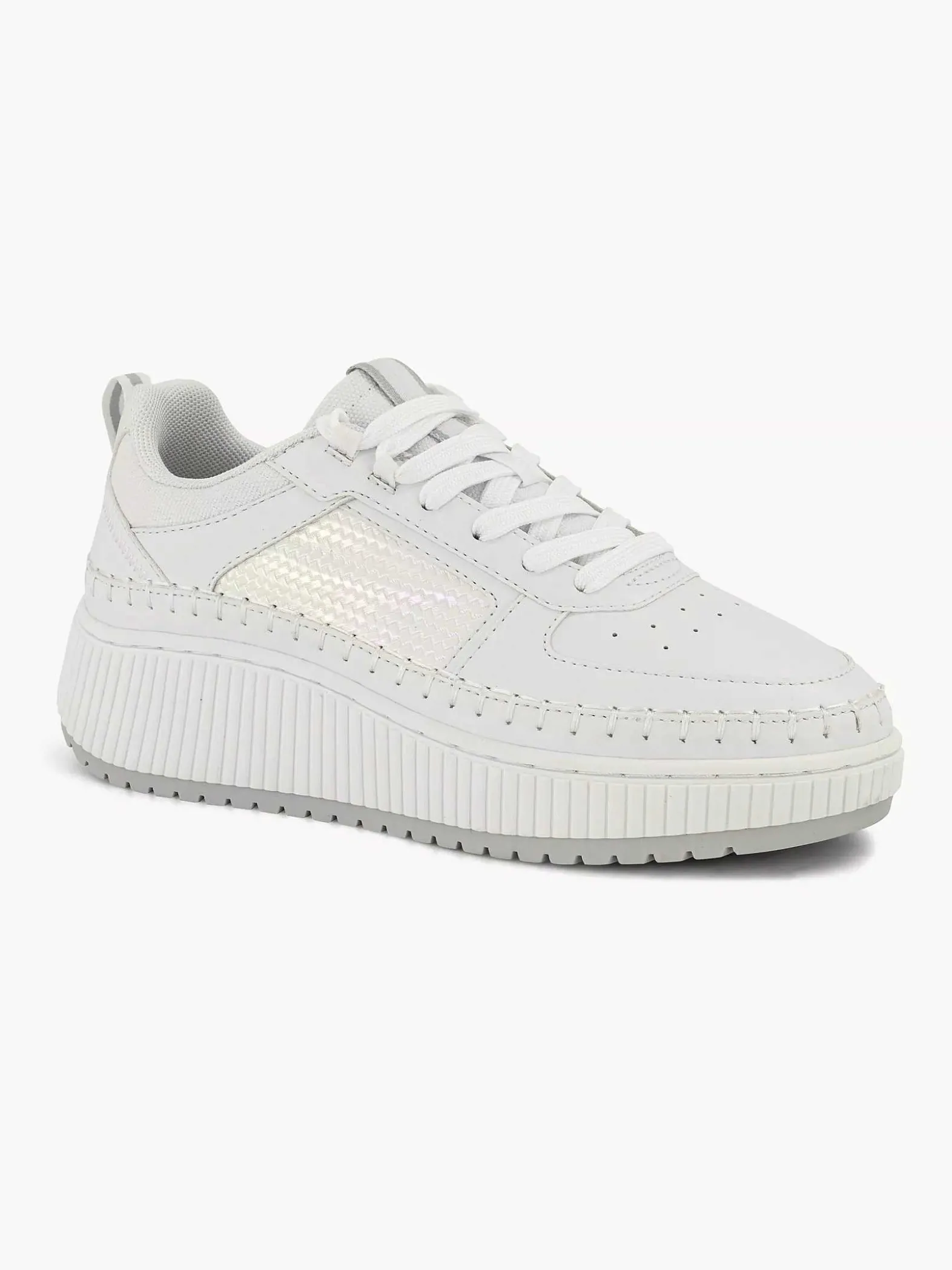 Oxmox Witte Platform Sneaker-Dames Sneakers